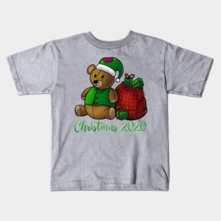 Holiday Stuffed Bear Christmas 2020 Kids T-Shirt